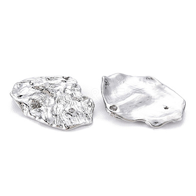 Brass Micro Pave Clear Cubic Zirconia Pendants KK-S356-540P-NF-1