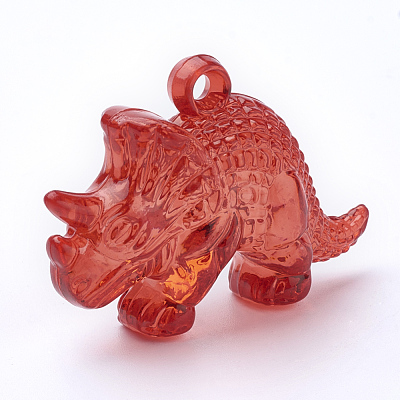 Transparent Acrylic Pendants TACR-T002-06-1