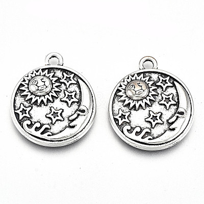 Tibetan Style Alloy Pendant Enamel Settings TIBE-S323-006AS-RS-1