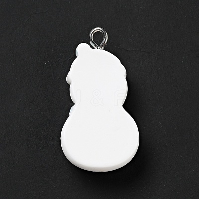 Christmas Opaque Resin Pendants LS-RESI-G043-A02-1