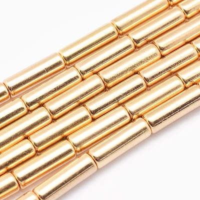 Electroplate Non-magnetic Synthetic Hematite Beads Strands G-L485-18-LG-1