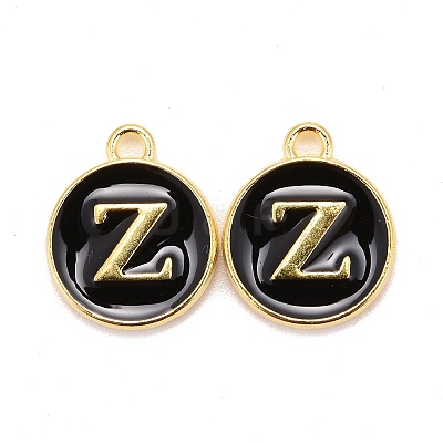 Golden Plated Alloy Charms LS-ENAM-S118-02Z-1