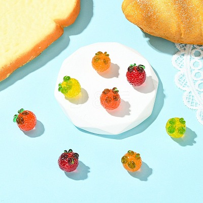 8Pcs 4 Colors Handmade Lampwork Beads LAMP-CJ0002-71-1