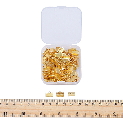 Iron Ribbon Crimp Ends IFIN-YW0001-13G-LF-1