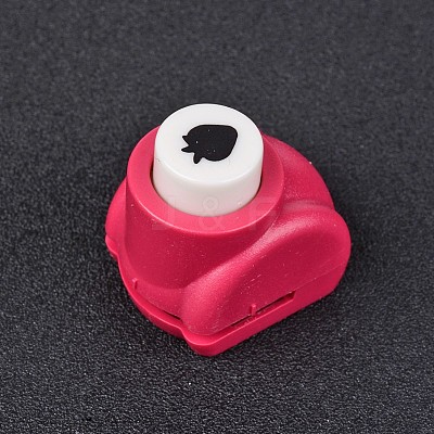 Random Single Color or Random Mixed Color Mini Plastic Craft Paper Punch Sets for Scrapbooking & Paper Crafts AJEW-L051-16-1