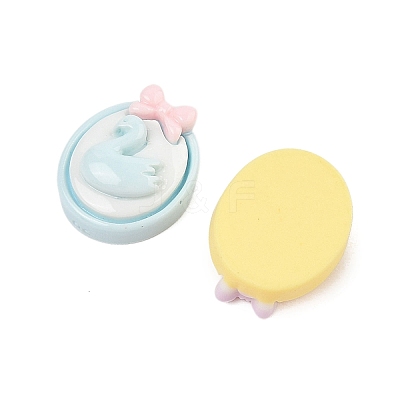 Opaque Resin Cabochons CRES-M037-08D-1