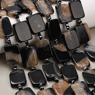 Natural Agate Beads Strands G-A321-A01-01A-1