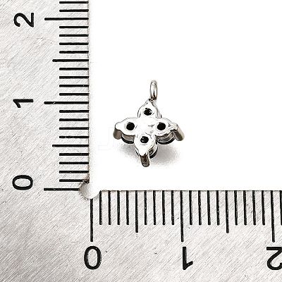 Brass Micro Pave Cubic Zirconia Pendants KK-D356-07F-P-1