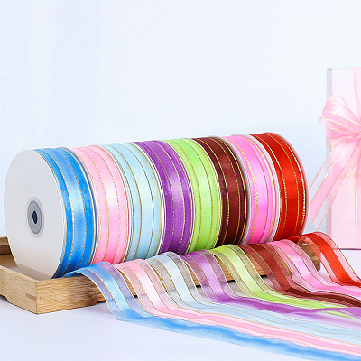 1Roll Solid Color Organza Ribbons ORIB-CY0001-03E-1