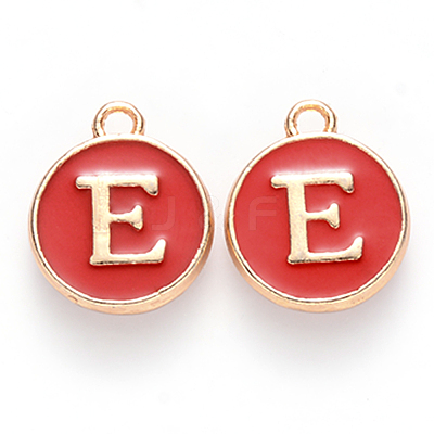 Golden Plated Enamel Alloy Charms ENAM-SZ0001-26C-E-1