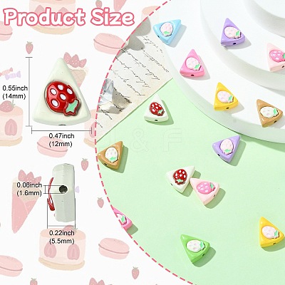 16Pcs 8 Colors Zinc Alloy Beads FIND-CJ0003-82-1