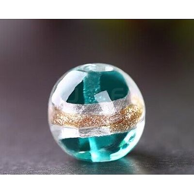 Handmade Silver Foil Lampwork Beads GLAA-Z001-05B-1