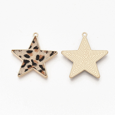 Eco-Friendly Cowhide Leather Pendants FIND-N049-02K-1