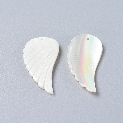 Natural Trochid Shell/Trochus Shell Pendants SSHEL-L016-007D-1