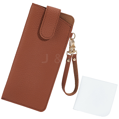 1Pc PU Leather Glasses Storage Bags AJEW-CN0005-76D-1