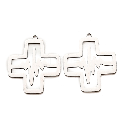 201 Stainless Steel Pendants SA-CBA49C1-10P-1