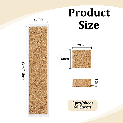 Self-adhesive Cork Sheets DIY-WH0816-097E-1