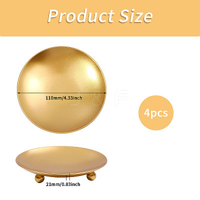 Iron Candle Holder for Christmas AJEW-WH0455-382G-1