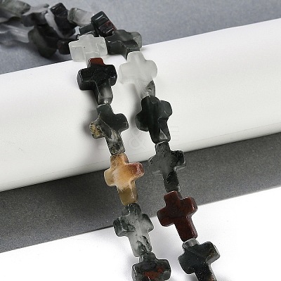 Natural African Bloodstone Beads Strands G-I369-A21-02-1