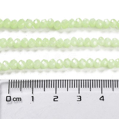 Baking Paint Imitation Jade Glass Bead Strands DGLA-A034-J4MM-A21-1