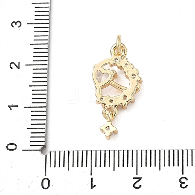 Brass Pave Cubic Zirconia Pendants KK-A286-13G-01-1
