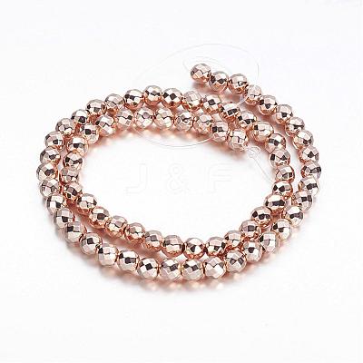 Non-magnetic Synthetic Hematite Beads Strands G-P218-33-RG-1