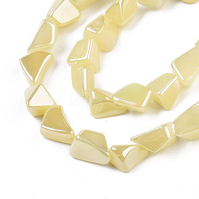Electroplate Glass Beads Strands EGLA-T024-01A-02-1