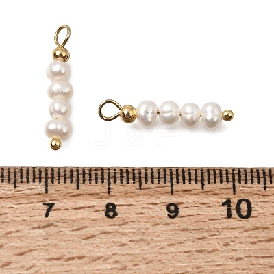 Natural Freshwater Pearl Beaded Pendants PA-CBAF2FA-05G-1