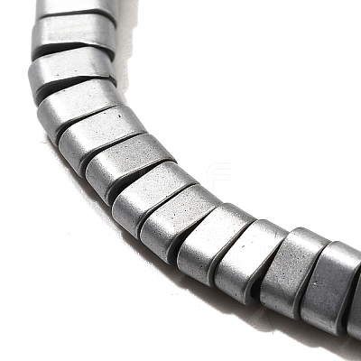 2-Hole Electroplated Synthetic Non-magnetic Hematite Beads Strands G-L613-A01-01B-1