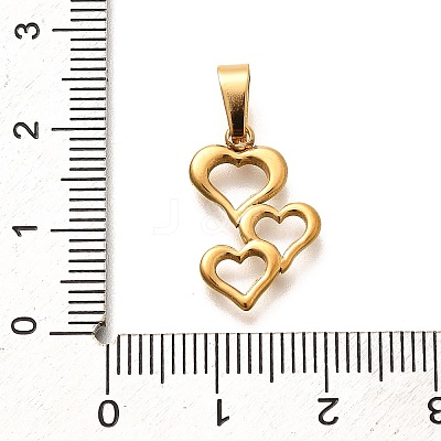 304 Stainless Steel Pendants STAS-B079-02G-08-1