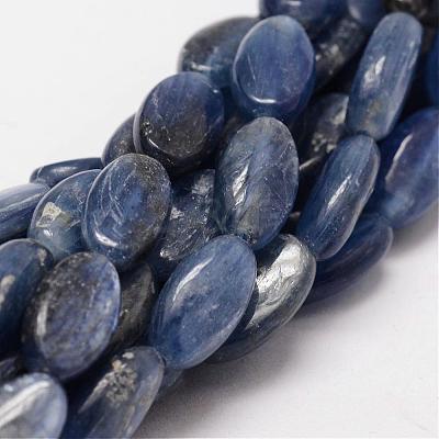 Oval Natural Kyanite/Cyanite/Disthene Bead Strands G-O139-01H-1
