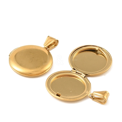 316 Stainless Steel Locket Pendants STAS-K321-11C-G-1