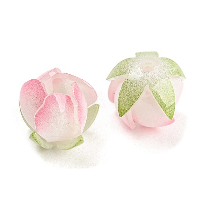 Simulation Lotus Shape Acrylic Beads MACR-K354-06C-1