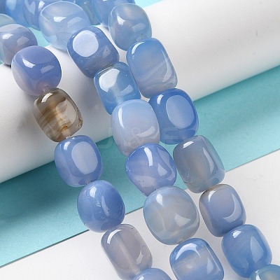 Natural Agate Beads Strands G-H295-A01-07-1