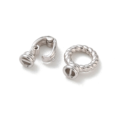 925 Sterling Silver Fold Over Clasps SE-CBAF1B0-05P-1