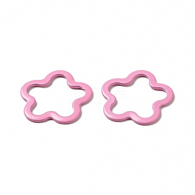 Spray Painted 201 Stainless Steel Linking Rings STAS-G304-07B-1