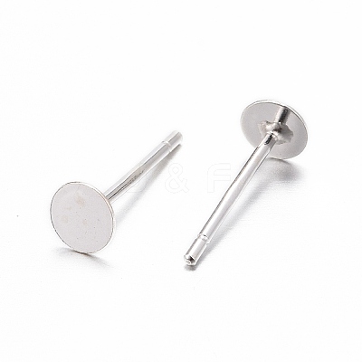 925 Sterling Silver Stud Earring Findings X-STER-T002-200S-1