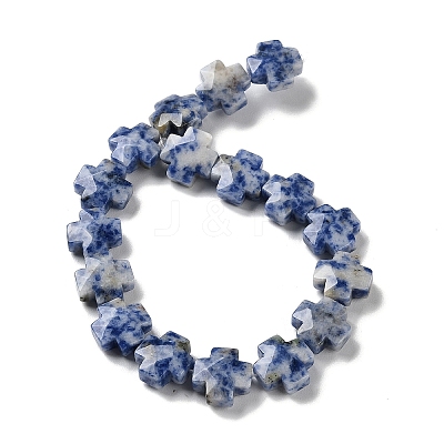 Natural Blue Spot Jasper Beads Strands G-K357-C03-01-1