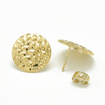 304 Stainless Steel Stud Earring Findings STAS-Q225-02G-1