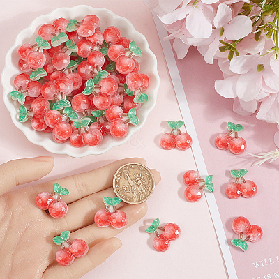 60Pcs Opaque Resin Cabochons DIY-SC0028-30B-1