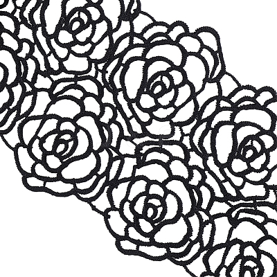 Polyester Lace Trim OCOR-WH0111-142A-1