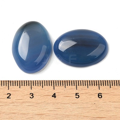 Natural Agate Cabochons X-G-K021-25x18mm-04-AB-1