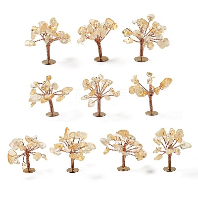 Natural Citrine Chips Display Decorations G-Z016-13B-1