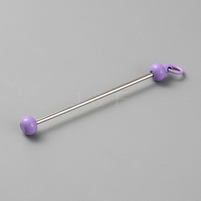 Iron Bar Beadable Keychain for Jewelry Making DIY Crafts IFIN-SZC0005-01A-16-1