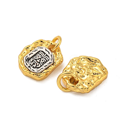 Long-Lasting Plated Brass Pendants KK-K387-01A-G-1