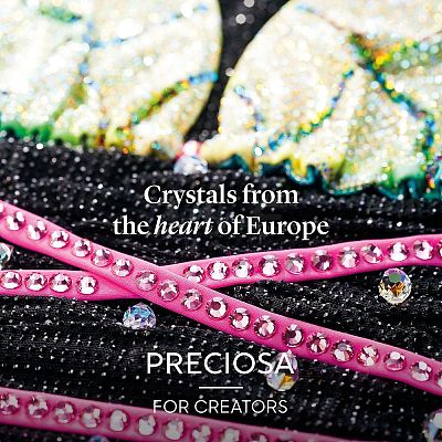 Preciosa® MAXIMA Crystal No Hotfix Flatback Stones Y-PRC-NSS12-80100-1