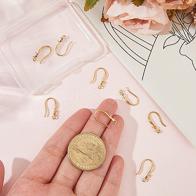 12Pcs 304 Stainless Steel Earring Hooks STAS-BBC0008-76-1