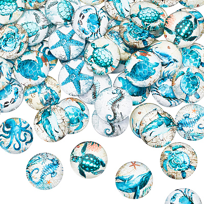 Glass Cabochons GLAA-NB0001-67C-1