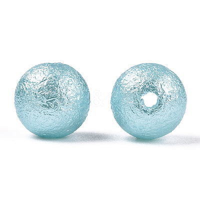 Matte Round ABS Plastic Imitation Pearl Beads SACR-R880-8mm-Z19-1