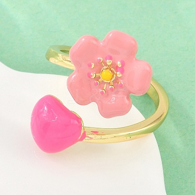 Brass Cuff Open Rings for Women KK-CBA17E5-03G-01-1